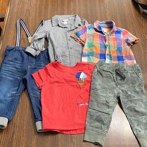 “5/$20” Cat & Jack baby boy clothing bundle 18 months